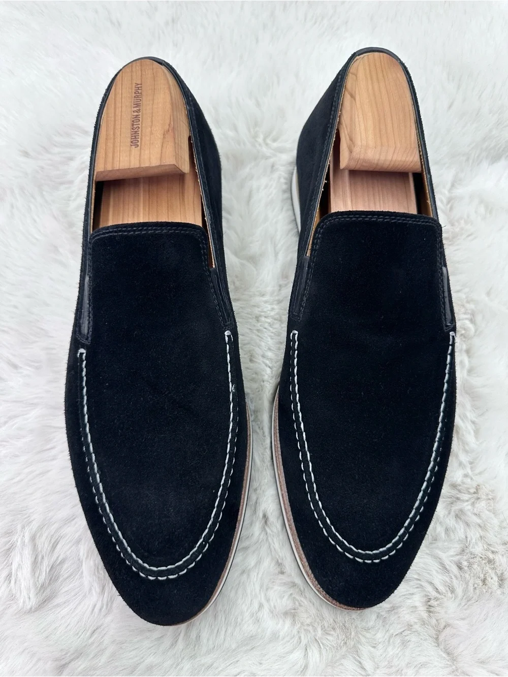 Bontoni Passeggio Black Suede Venetian Loafer Slip On Shoes Men’s 10 NWOT